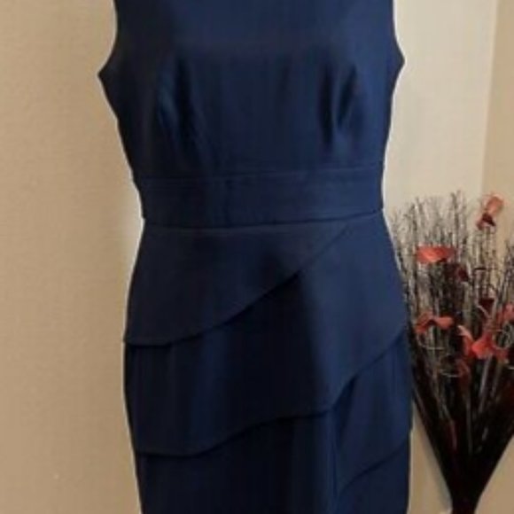 Connected Apparel Navy Blue dress - Picture 4 of 5